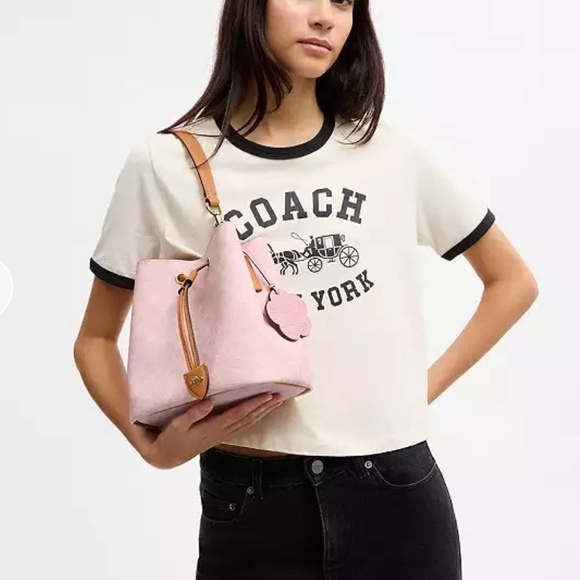 NWT Coach Powder Pink Rowan Bucket Bag 🌸 - Picture 4 of 5